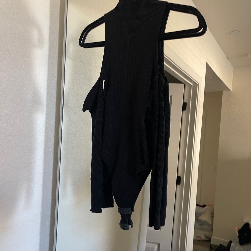 Mock neck sweater bodysuit